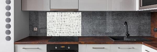 Spatplaat keuken Wit linnen canvas