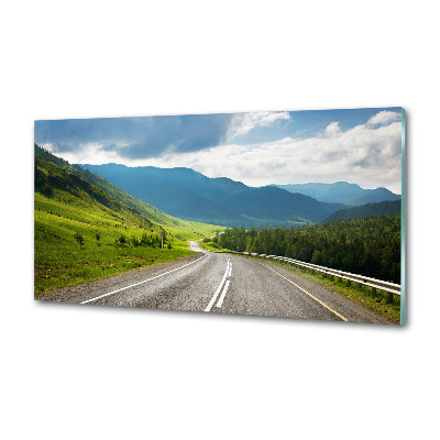 Panel do kuchni Droga w górach