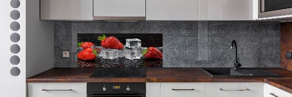 Achterwand keuken Aardbeien met ijs