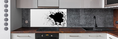 Keuken achterwand Gat in de muur