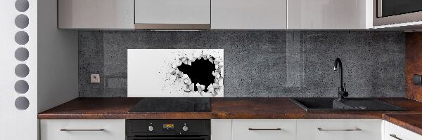 Keuken achterwand Gat in de muur