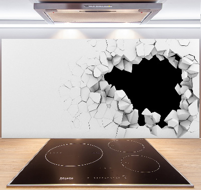 Keuken achterwand Gat in de muur