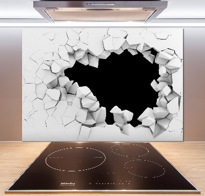 Keuken achterwand Gat in de muur
