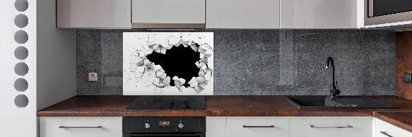 Keuken achterwand Gat in de muur