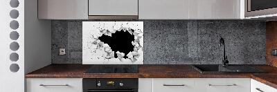 Keuken achterwand Gat in de muur
