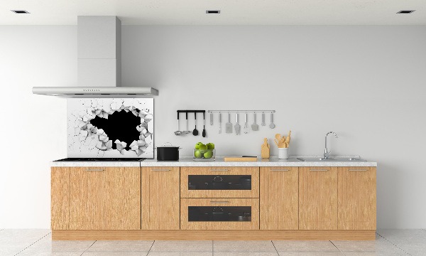 Keuken achterwand Gat in de muur