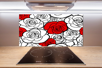 Keuken achterwand Rozen
