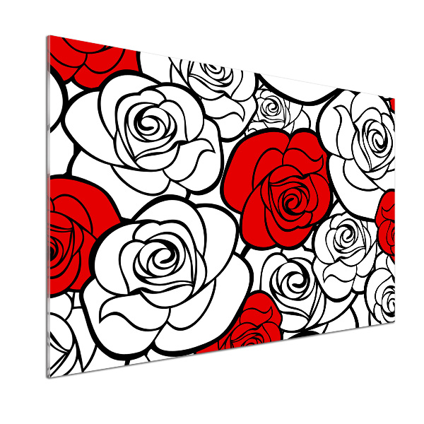 Keuken achterwand Rozen