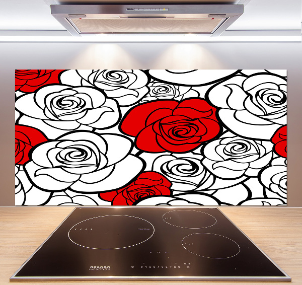 Keuken achterwand Rozen