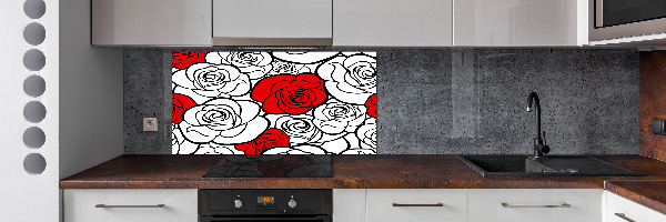 Keuken achterwand Rozen