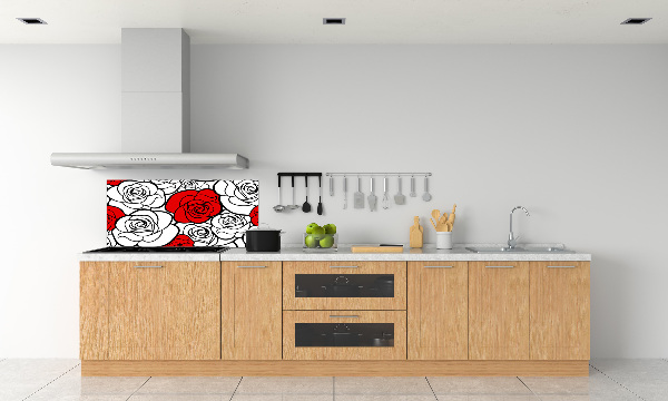 Keuken achterwand Rozen