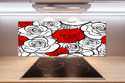 Keuken achterwand Rozen