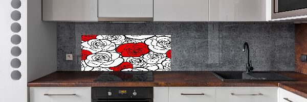 Keuken achterwand Rozen