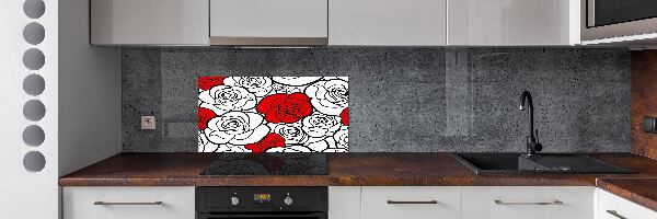 Keuken achterwand Rozen