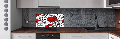 Keuken achterwand Rozen