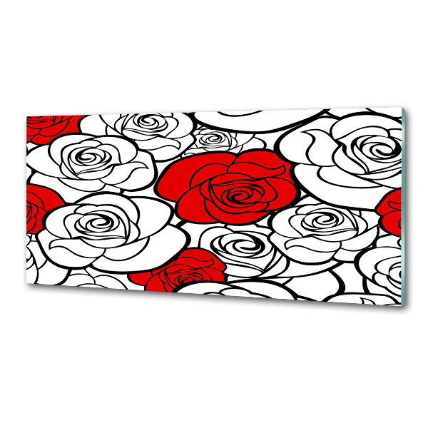 Keuken achterwand Rozen