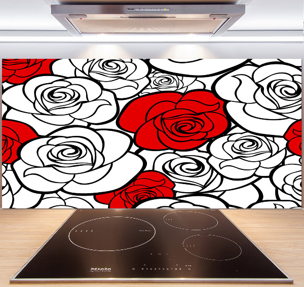 Keuken achterwand Rozen