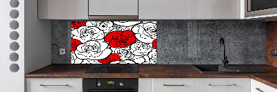 Keuken achterwand Rozen