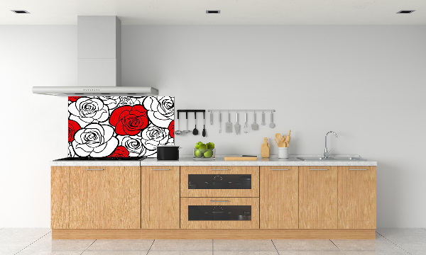Keuken achterwand Rozen