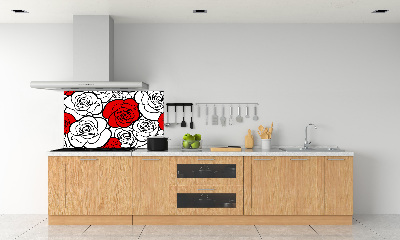 Keuken achterwand Rozen