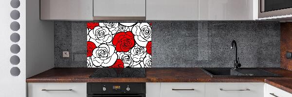 Keuken achterwand Rozen