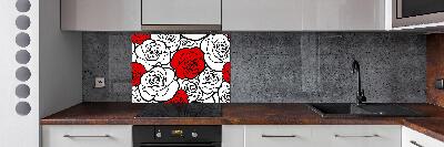 Keuken achterwand Rozen
