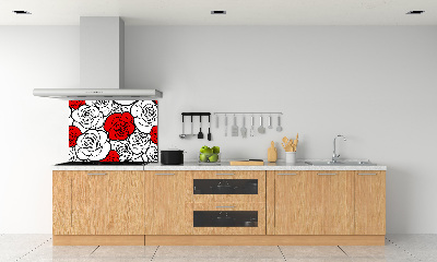 Keuken achterwand Rozen
