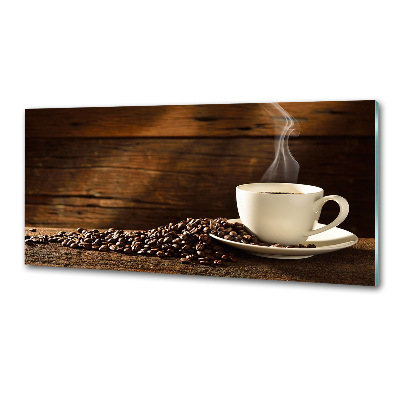 Spatscherm keuken Een kopje koffie