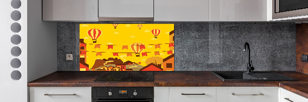 Panel do kuchni Balony nad miastem