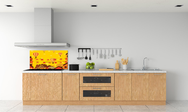 Panel do kuchni Balony nad miastem