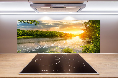 Panel do kuchni Zmierzch nad rzeką