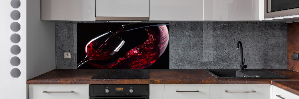 Spatplaat keuken Rode wijn
