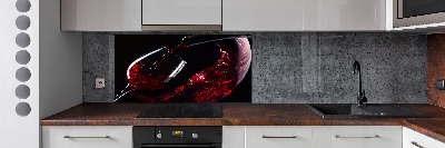 Spatplaat keuken Rode wijn