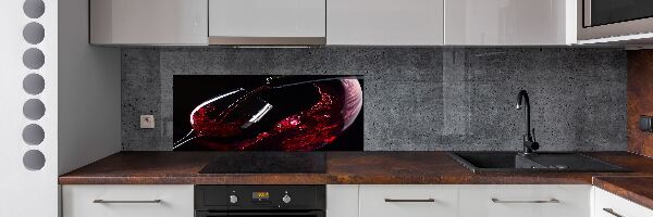 Spatplaat keuken Rode wijn