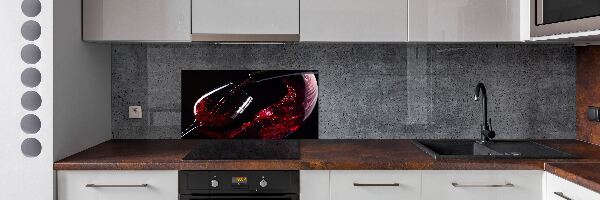 Spatplaat keuken Rode wijn