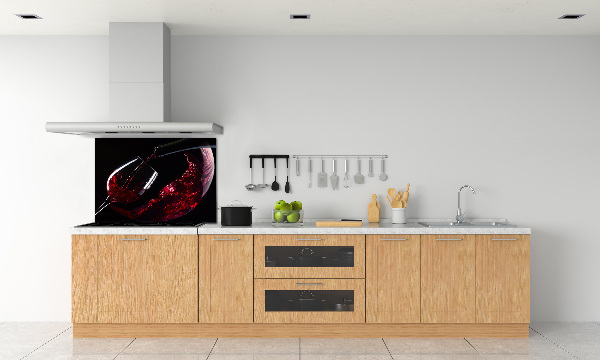Spatplaat keuken Rode wijn