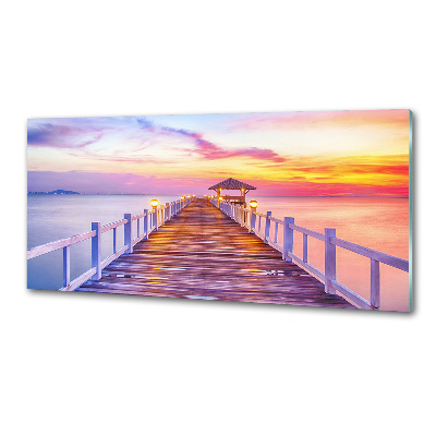 Panel do kuchni Drewniane molo