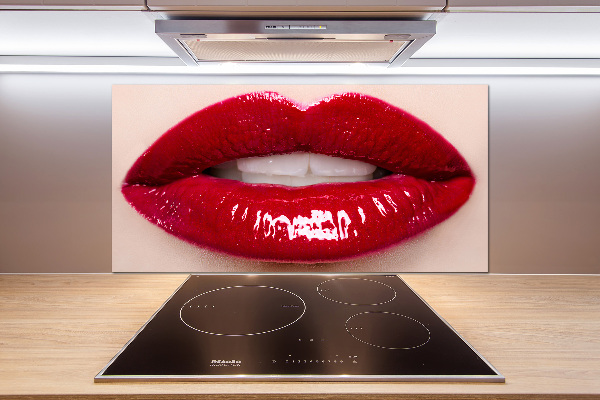 Keuken achterwand Rode lippen