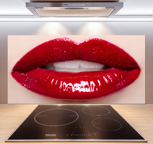 Keuken achterwand Rode lippen