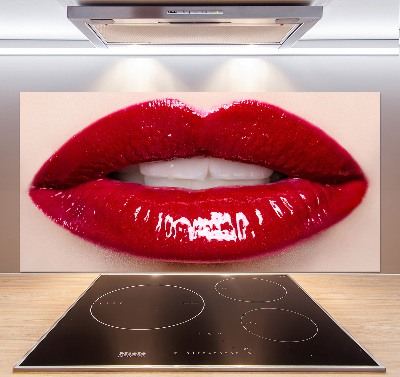 Keuken achterwand Rode lippen