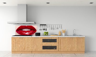 Keuken achterwand Rode lippen