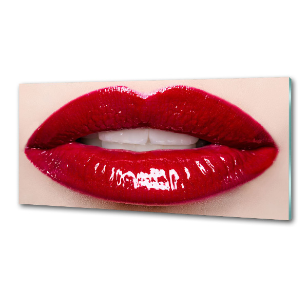 Keuken achterwand Rode lippen