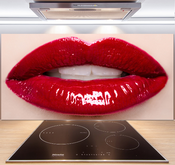 Keuken achterwand Rode lippen