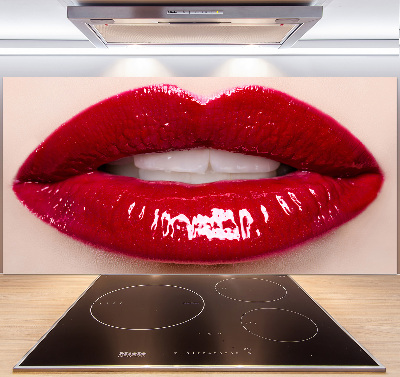 Keuken achterwand Rode lippen