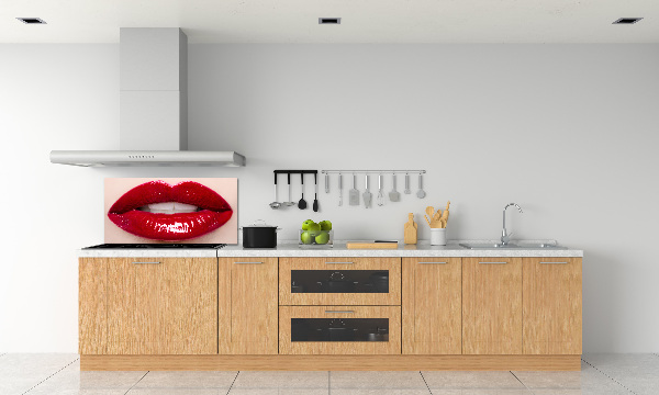 Keuken achterwand Rode lippen