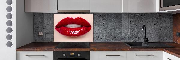 Keuken achterwand Rode lippen
