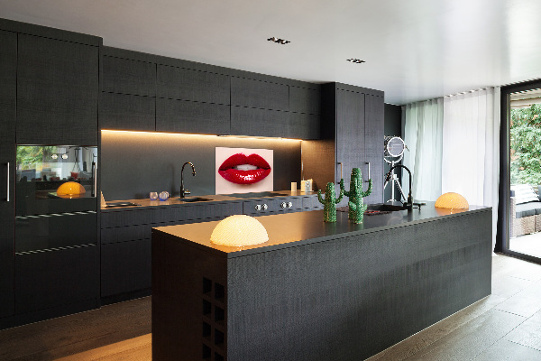 Keuken achterwand Rode lippen