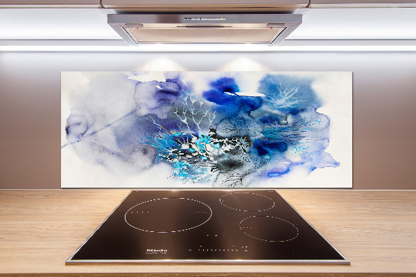 Panel do kuchni Abstrakcja kwiaty