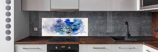 Glazen achterwand keuken Abstracte bloemen