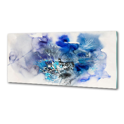 Panel do kuchni Abstrakcja kwiaty